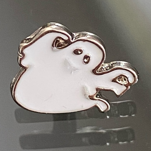 Halloween Boo-tiful Phantom Ghost Charm For Silicone/Leather Watch Band - NEW - Picture 2 of 3